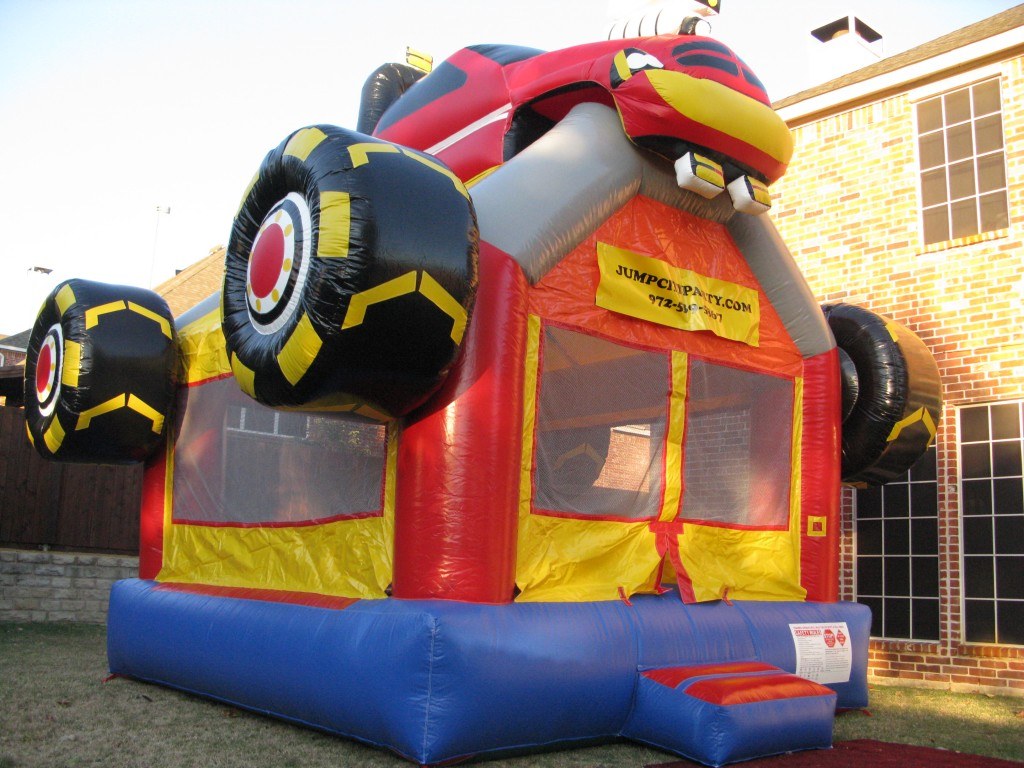 monster truck bounce house