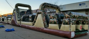 camouflage inflatable obstacle course