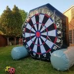 inflatable soccer dart game