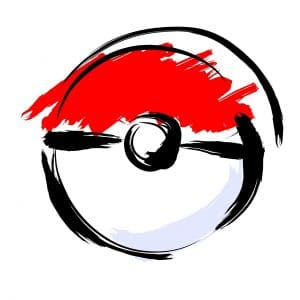 red white and black colored pokemon ball