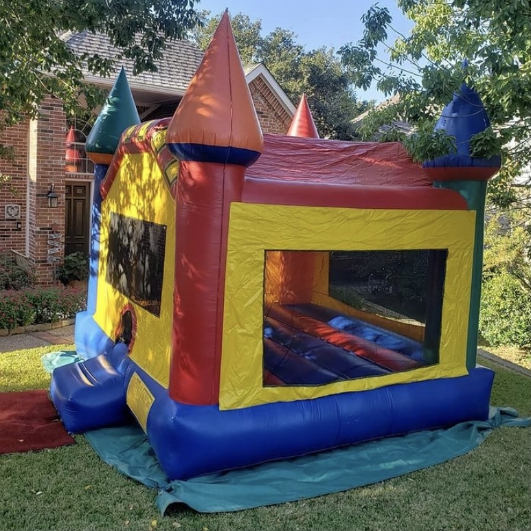 colorful inflatable bounce house rental