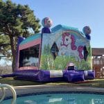 unicorn bounce house combo