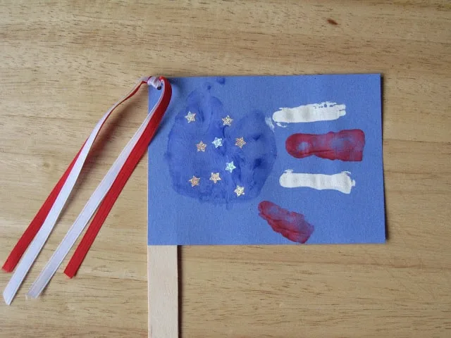 handmade paper USA flag