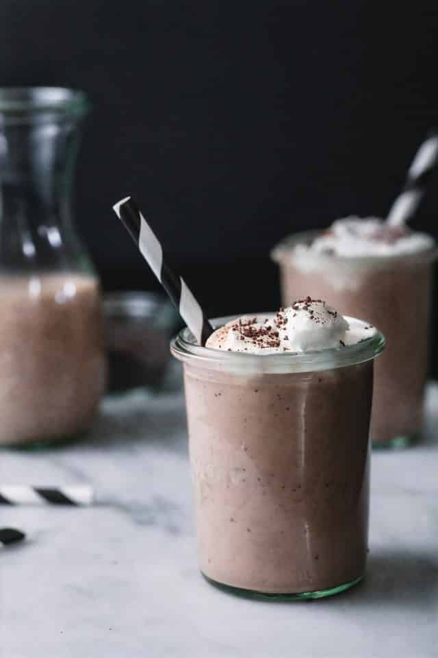 chocolate ice cream milk shakes