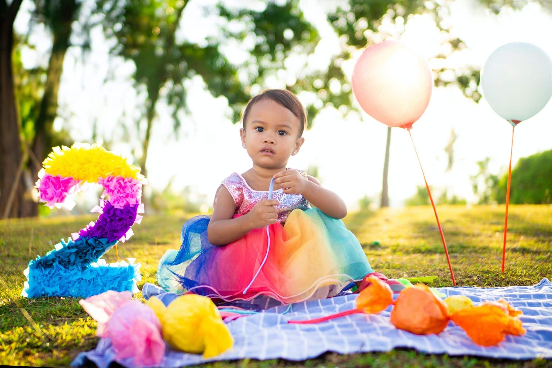 little girl toddler birthday party in Dallas, TX park